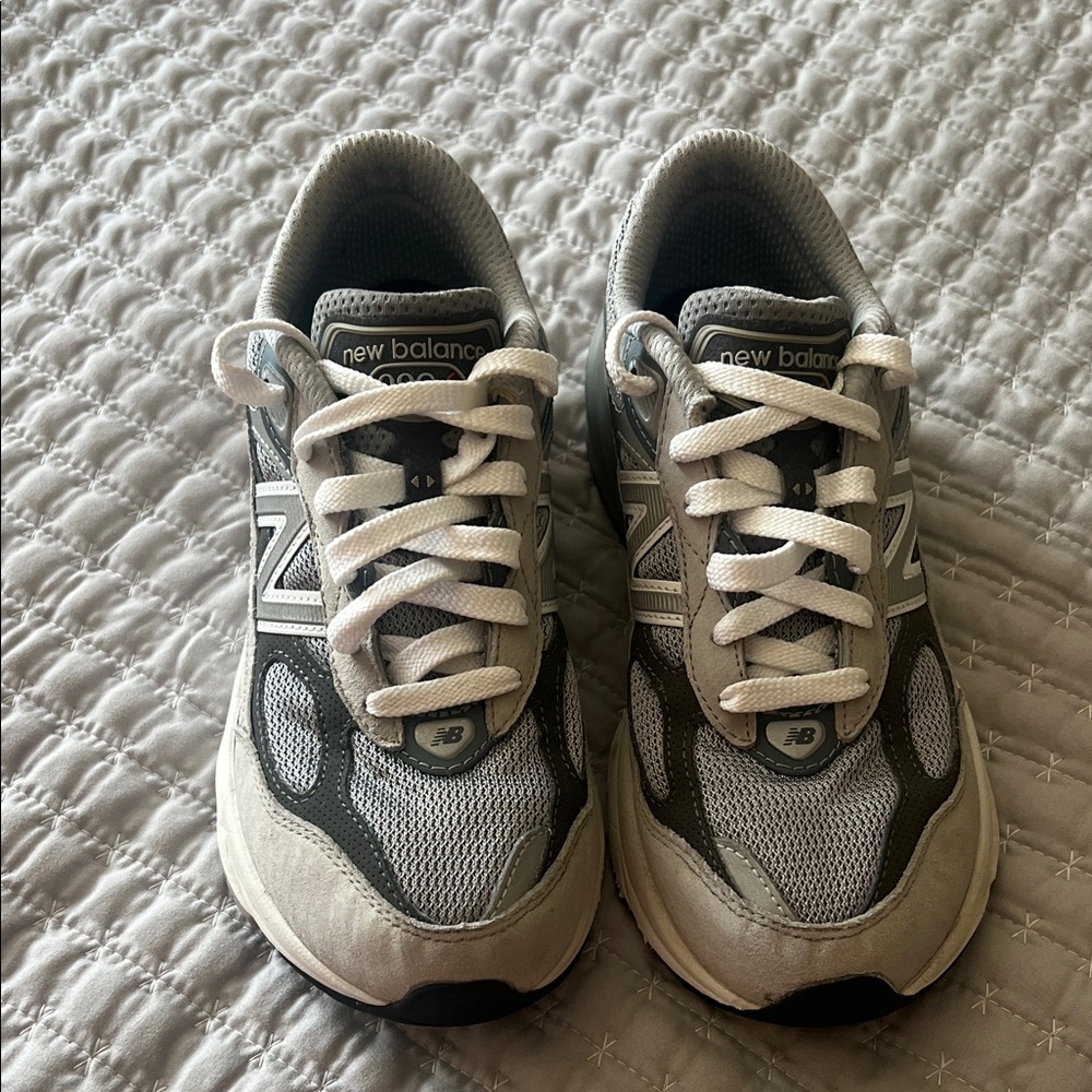 New Balance Gray and White Athletic Shoes